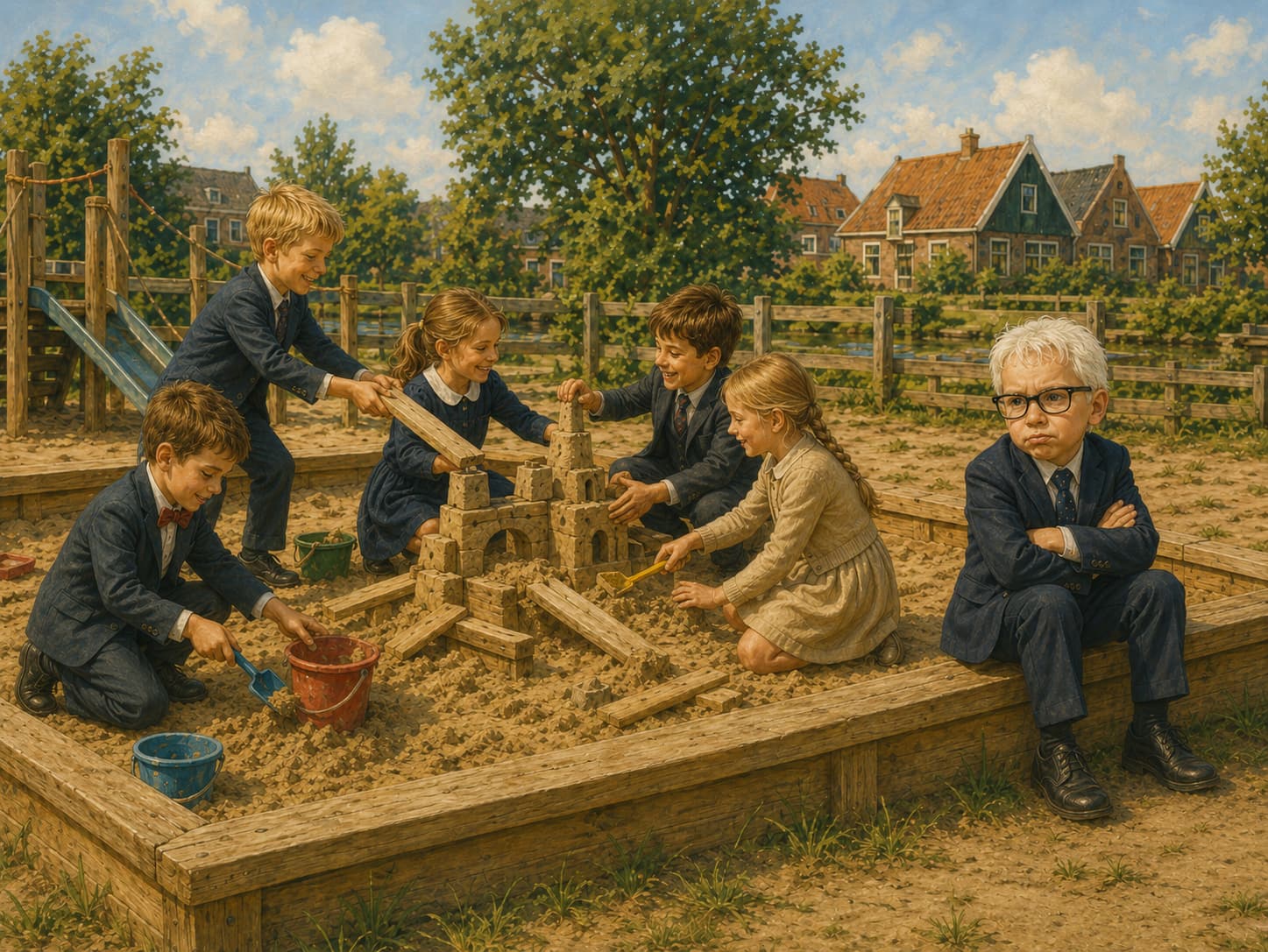 De zandbak is niet van Peter